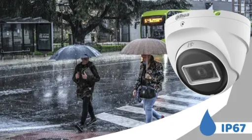 Camara domo con proteccion IP67