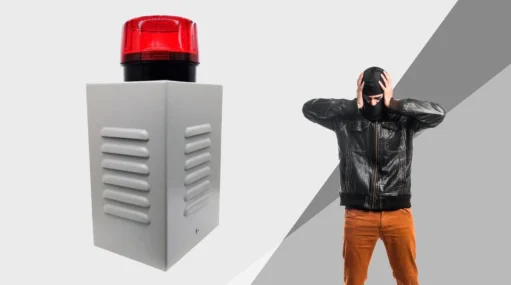 Alarma de sirena y luz sptline de 20 watts