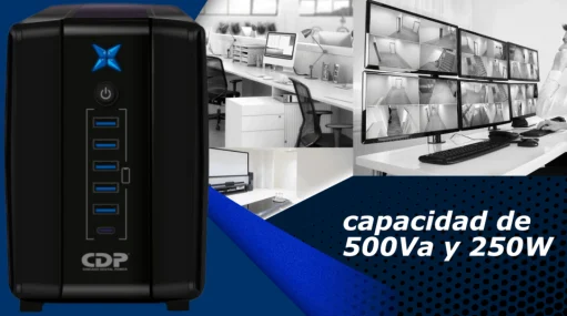 ups R-UPR508 con consumo máximo de 250W