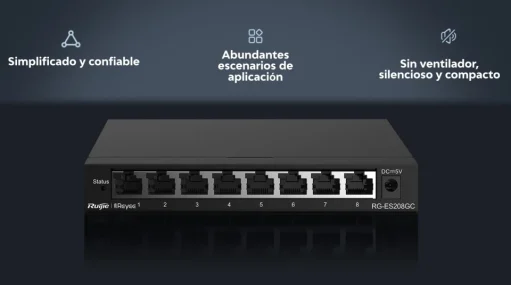SWITCH RG-ES208GC RUIJIE