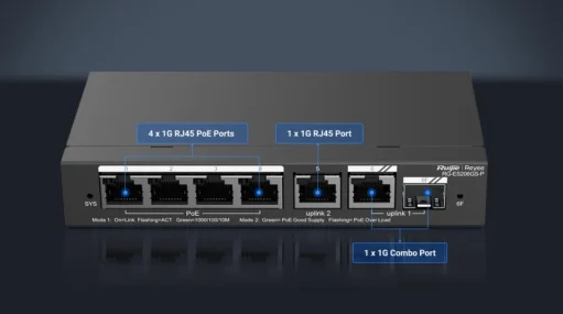 El conmutador PoE con acceso Gigabit se adapta a PYMES