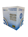 Cable UTP CAT6 NETLINKS 100% / Longitud: 100m / Indoor / Blanco
