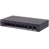 Switch Gigabit de 10 Puertos administrado Dahua 8 Puertos PoE / PoE Inteligente