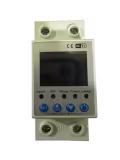Protector de Voltaje electrico digital ajustable monofasico 110V de 60Ah Pantalla de visualización de 2 filas Wifi