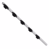 Tubo de paso o intermedio de 5 lineas (85Cm) / Material: Hierro / Color: blanco / Tubo de 1 pulgada / Incluye aisladores de paso colocados en el tubo