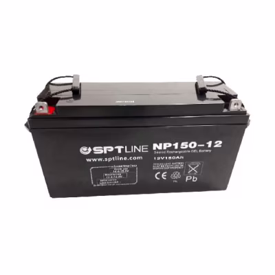 Batería de GEL ciclo profundo 12V 150Ah SPTLINE, baja autodescarga, Sin derrames, libre de mantenimiento