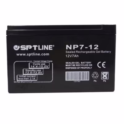 Batería sellada recargable de Gel, SPTLINE 12V / 7Ah