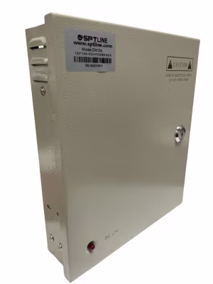 Fuente de Poder Centralizada 9 canales SPTLINE INPUT: 110-220Vca, OUTPUT: DC 12V 10A