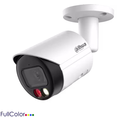 Cámara IP Bullet Dahua 5MP WizSense Lente fijo 2.8mm Full Color PoE SMD Plus IR 30m IP67