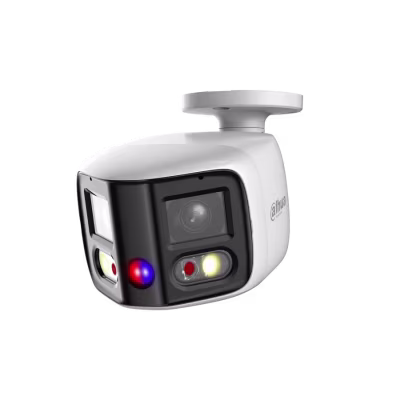 Cámara IP Bullet 8MP WizSense Dahua Empalme dual TIOC de 2X4MP Gran angular de 180° Focal fija IP67