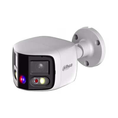 Cámara IP Bullet 8MP WizSense Dahua Empalme dual TIOC de 2X4MP Gran angular de 180° Focal fija IP67