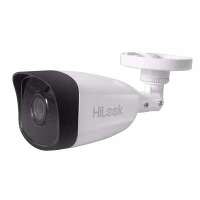 Camara Seguridad IP Bullet 1080p / HiLook / Compresión H.265+ / PoE / Lente Fijo de 4mm / IP67 / WDR / IR 30Mts