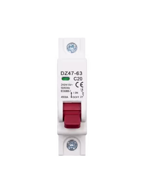 Breaker de 1 Polo 20A Protector de Voltaje AC