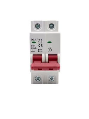 Breaker de 2 Polos 20A Protector de Voltaje AC