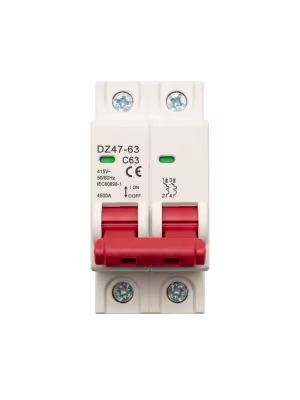 Breaker de 2 Polos 63A Protector de Voltaje AC