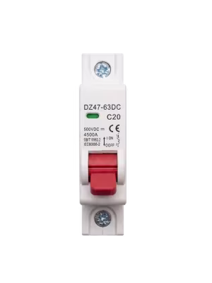 Breaker de 1 Polo 20A Protector de Voltaje DC