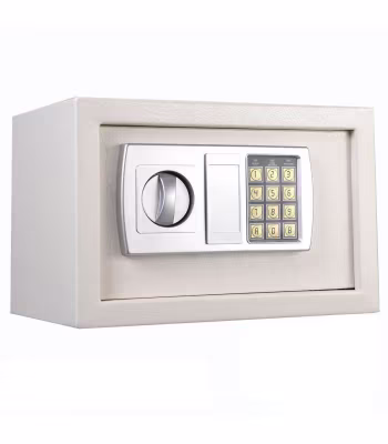 Caja Fuerte Digital con combinacion electronica Para pared 30x20x20 con juego de llaves Color Blanco