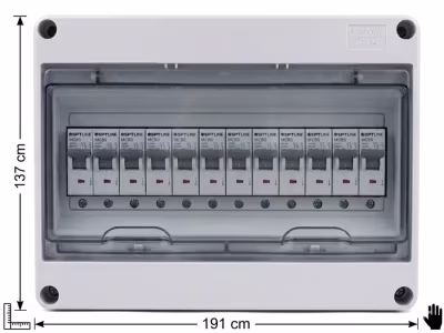 Caja de Protección para Breaker de 12 Polos Waterproof