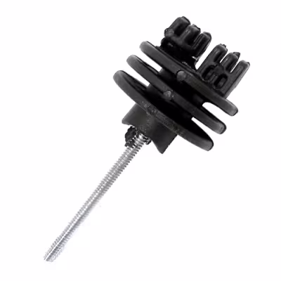 Aislador de paso plastico para cerco electrico (PAQUETE 50UND) (INCLUYE PERNOS, TUERCAS Y ARANDELAS)