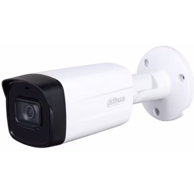 CAMARA ANALOGA BULLET DAHUA DE 5 MEGAPIXEL STARLIGHT CON LENTE FIJA DE 3.6MM, LONGITUD IR INTELIGENTE DE 80 METROS, GRADO DE PROTECCION IP67