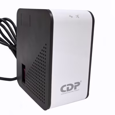 Regulador de voltaje CDP, 1000VA/400W, 8 Tomas NEMA 5-15R (Supresion de picos y AVR), Proteccion Coaxial