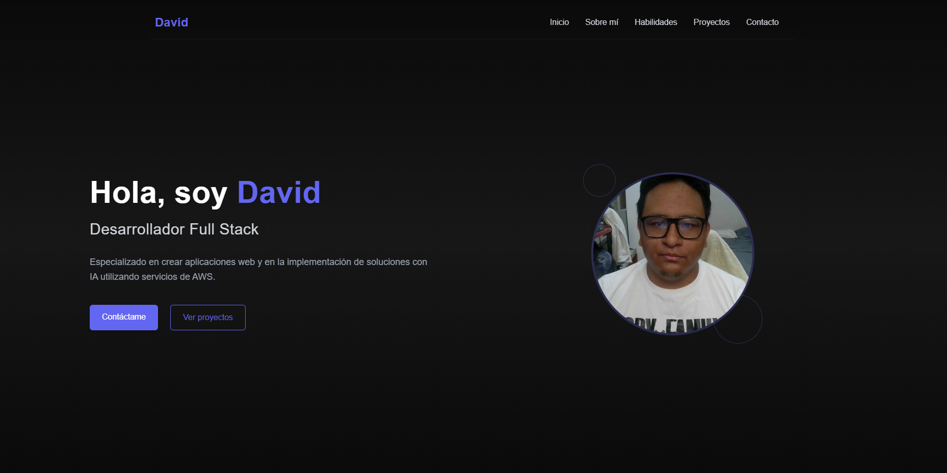 David | Desarrollador Full Stack