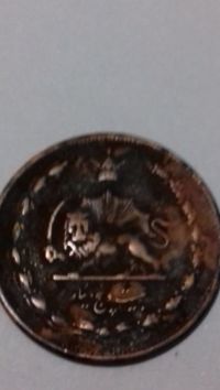 25دینار مسی رضاشاه