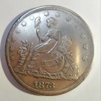 سکه trade dollar آمریکا 1873
