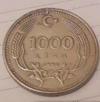 اصالت و قیمت سکه 1000 لیر 1990