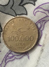 ارزش سكه ١٠٠٠٠٠ليرتركيه