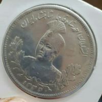 سکه دو رو تصویر پنج هزار دینار احمدشاه