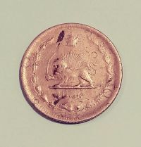 50 دینار مس 1322 سورشارژ روی 1320