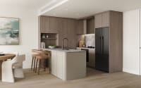 S05 Standard Kitchen C Shape 2600 Dark 2K