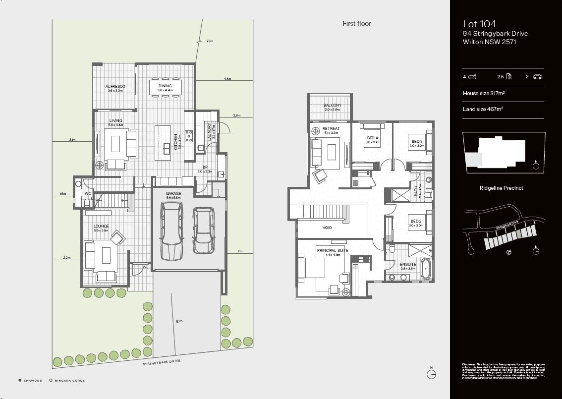 Lot 104 floor plan