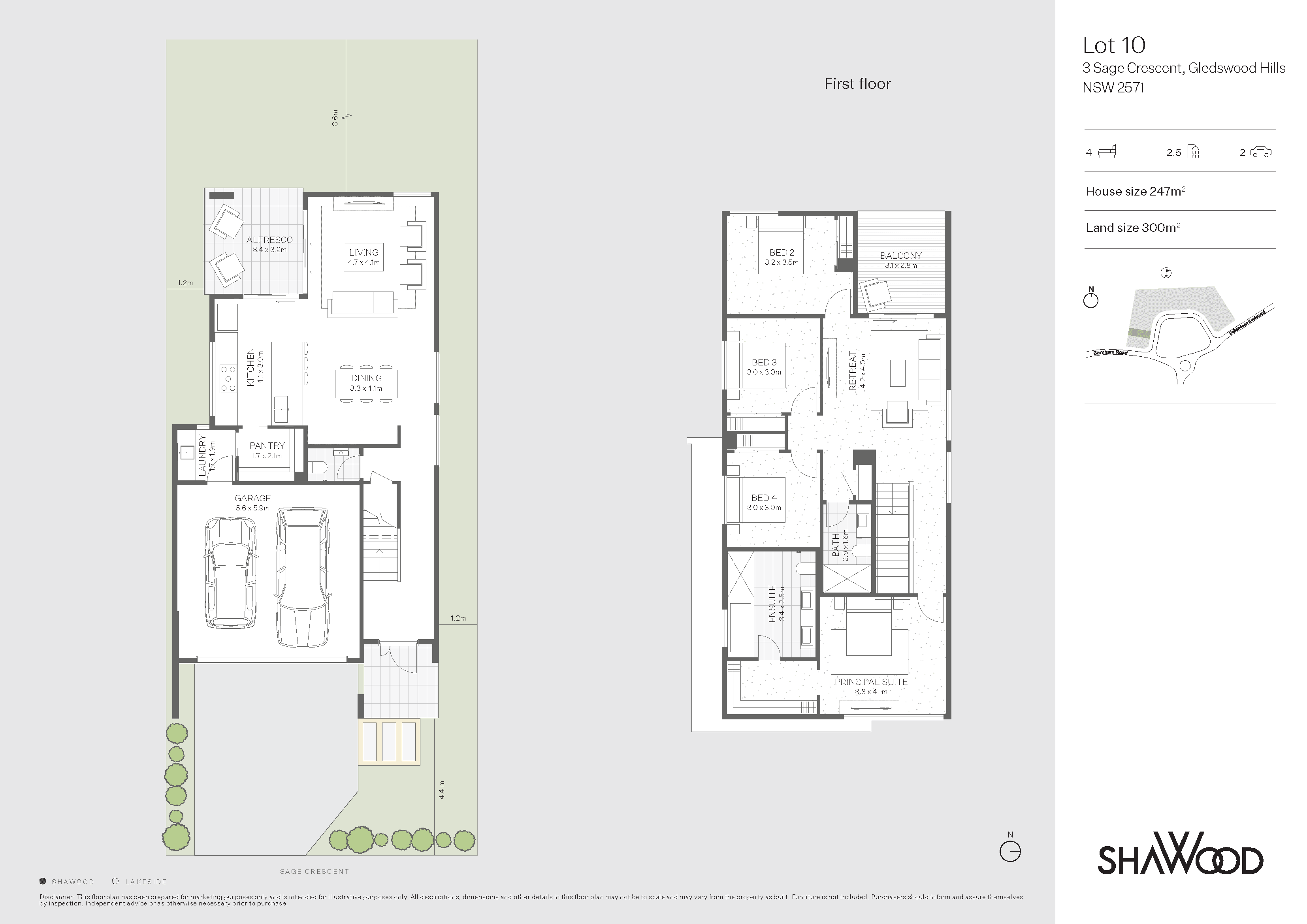Stage 42 Lakeside Lot 10 Floorplan