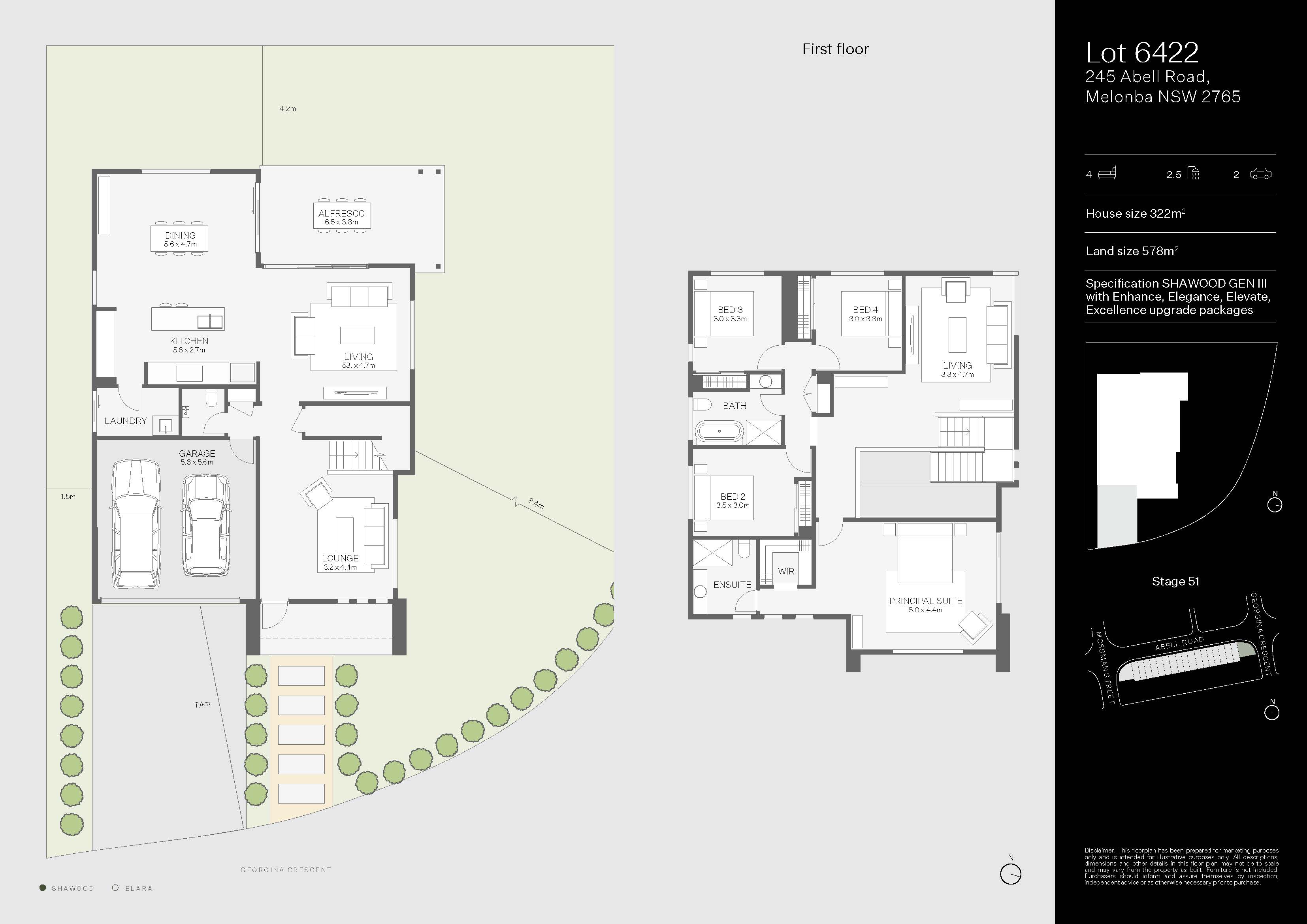 Lot 6422 Abell Road Floorplan