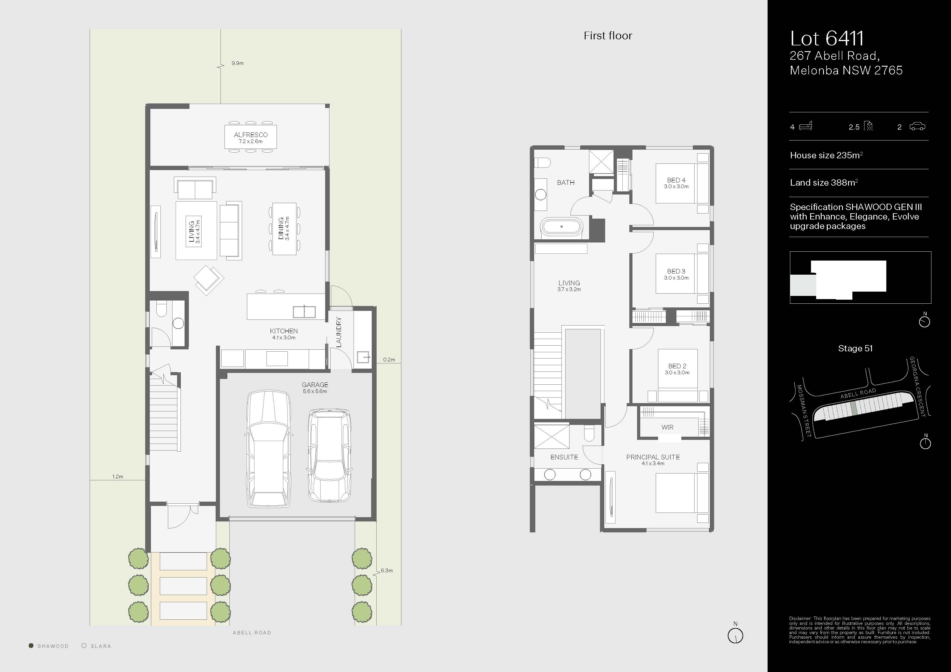 Lot 6411 Abell Road Floorplan