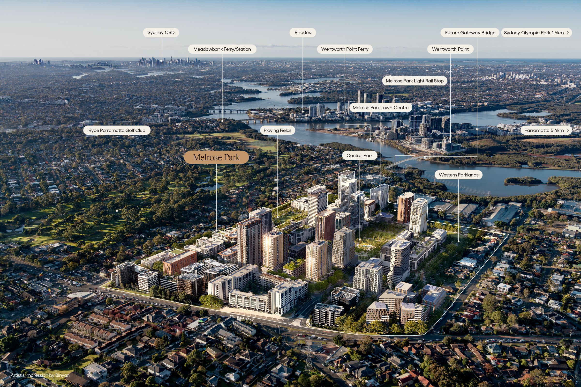 SEKI000P43 Masterplan Aerial Map Melrose Park v5 01 2