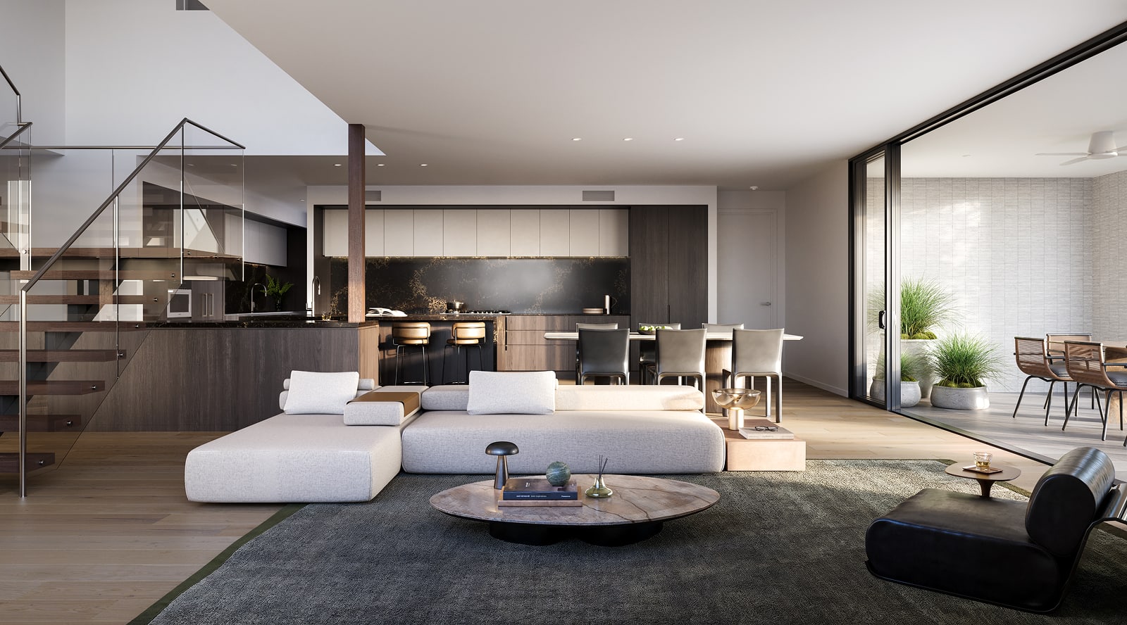 J002066 SH02 CastleHill S08 Kitchen Living DR02 1