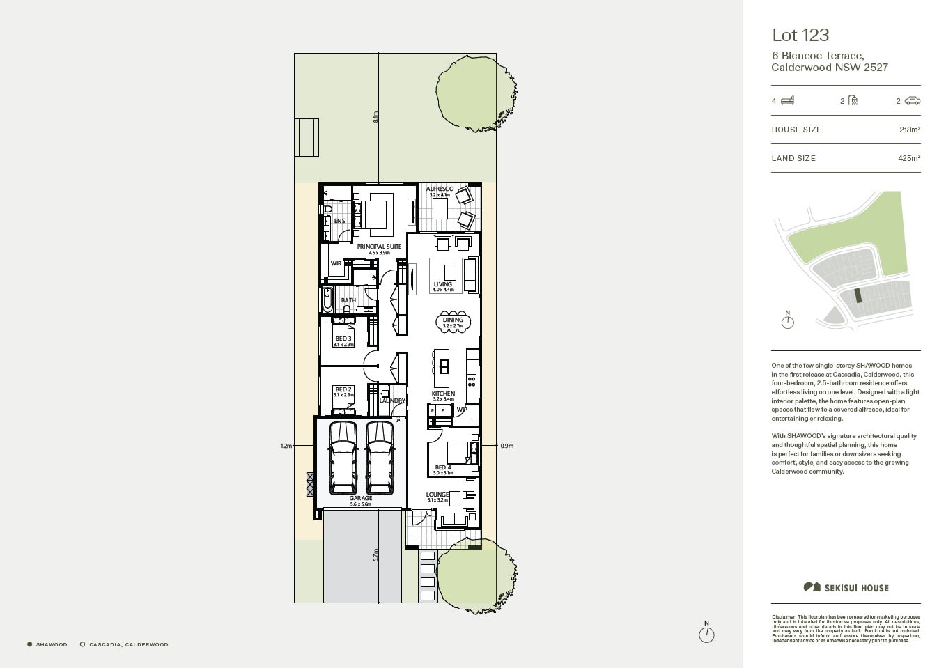 Floorplan Lot 123 Cascadia