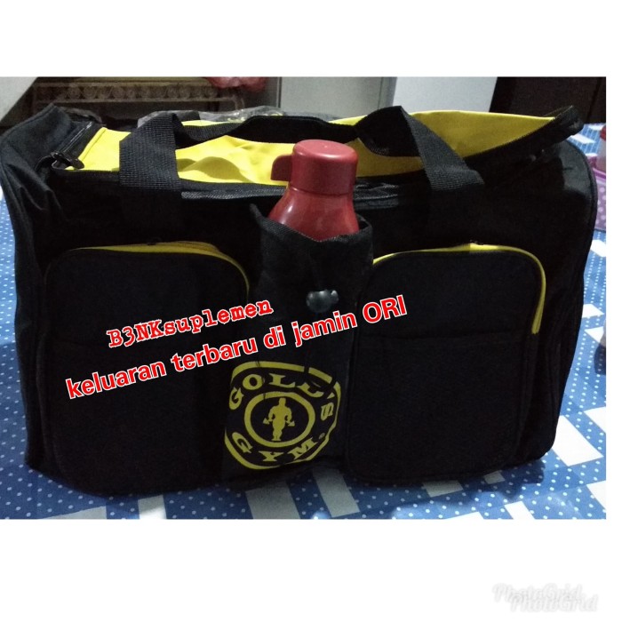Jual Tas Fitness Gym Bag Gold's Gym Ori Bukan Tas Celebrity Fitness