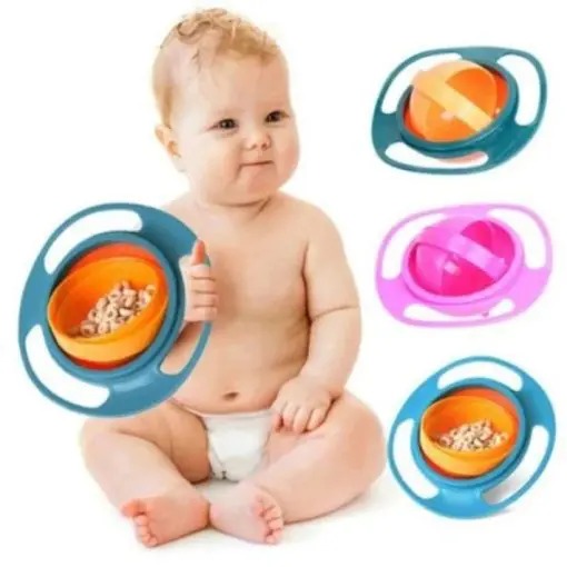 Magic Gyro Bowl 360 Degree Rotate Spill-Proof Bowl price in Bangladesh | Buy online from Sellvy