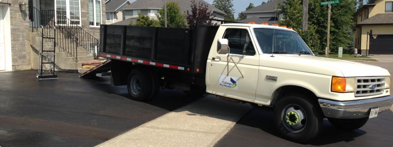 Junk removal pick up truck