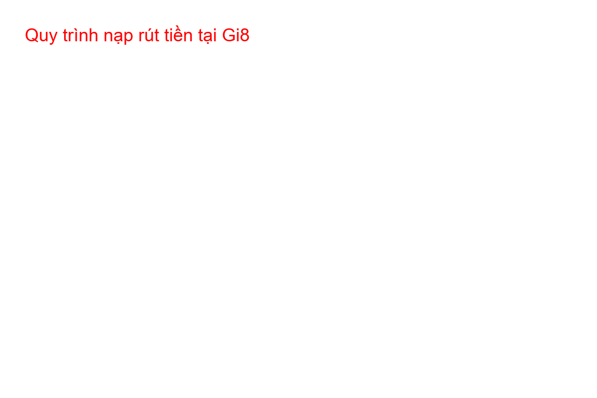 Quy trình nạp rút tiền tại Gi8 Giao diện nạp rút tiền an toàn và nhanh chóng tại Gi8
