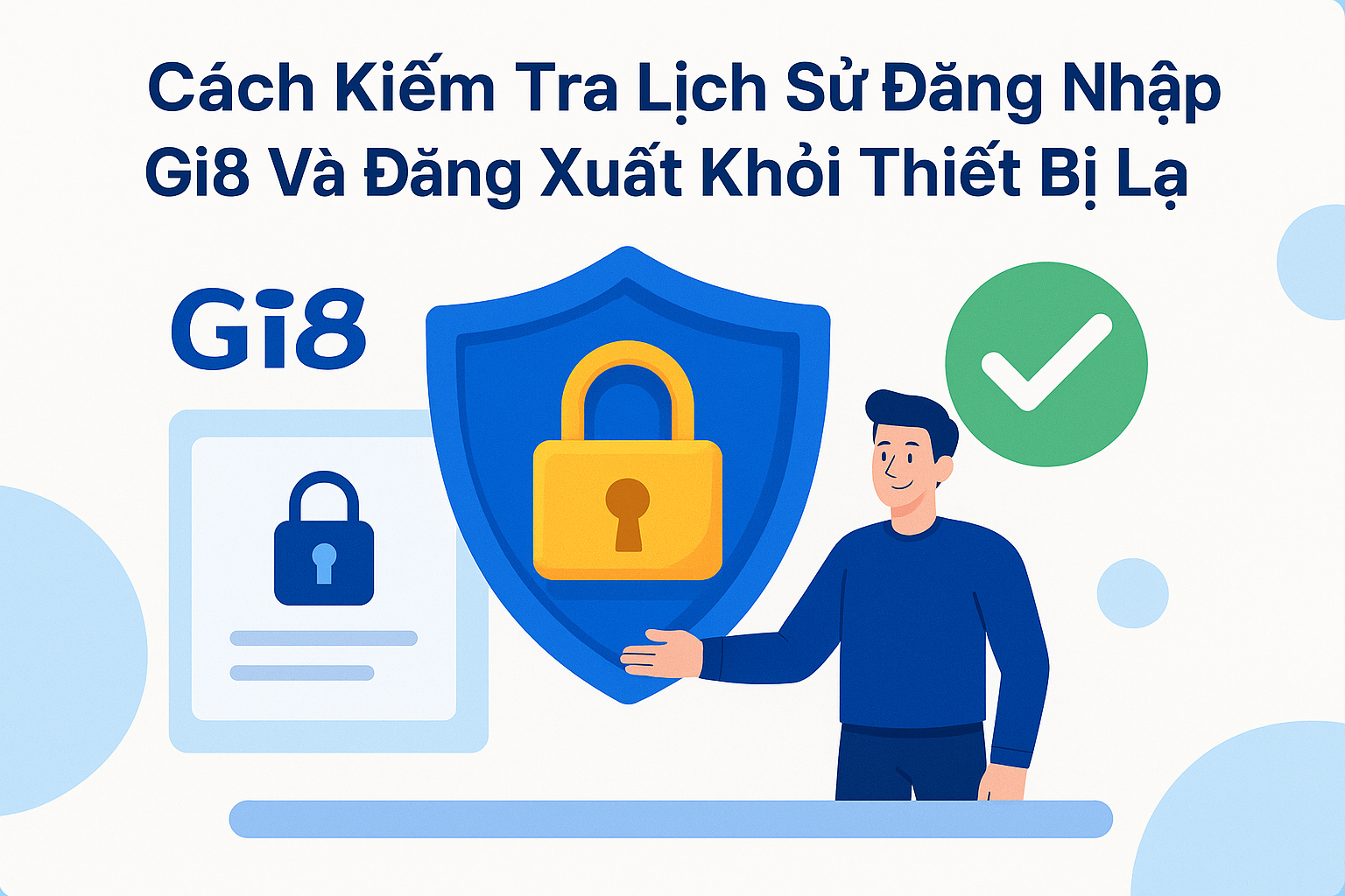 Một biểu tượng khóa và khiên chắn bảo vệ tài khoản Gi8 trước các mối nguy hiểm.