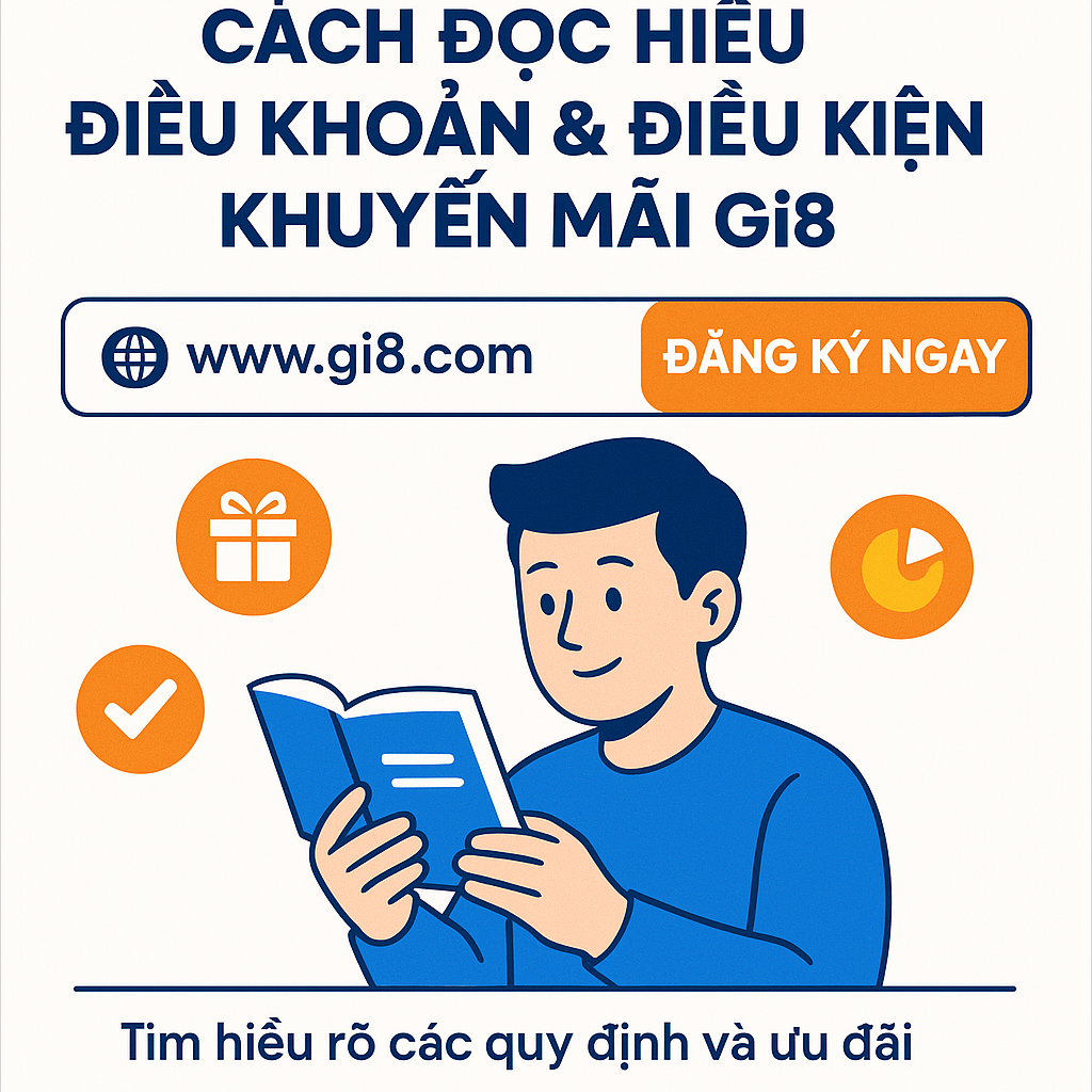 Giao diện trang chủ Gi8 với nút Đăng ký được làm nổi bật