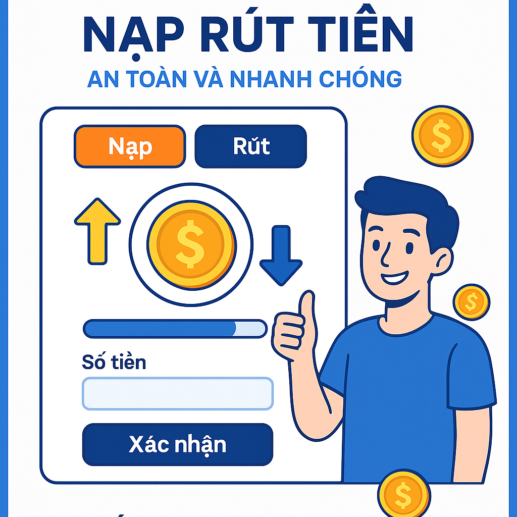 Quy trình nạp rút tiền tại Gi8 Giao diện nạp rút tiền an toàn và nhanh chóng tại Gi8