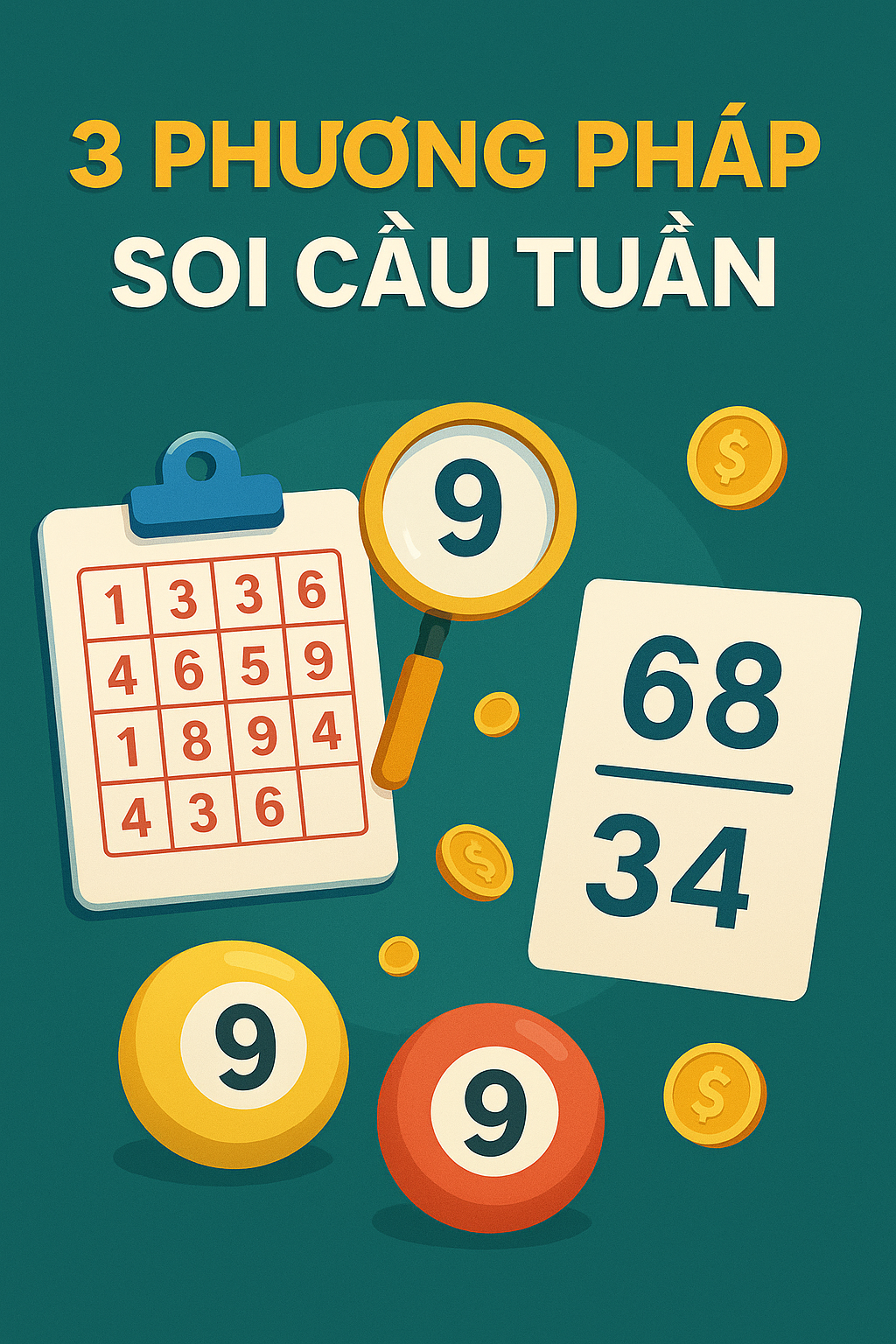 Infographic 3 kỹ thuật soi cầu lô đề theo tuần hiệu quả nhất