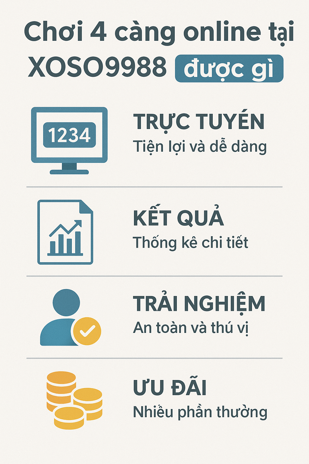 So sánh chơi lô đề 4 càng online tại XOSO9988 và chơi truyền thống