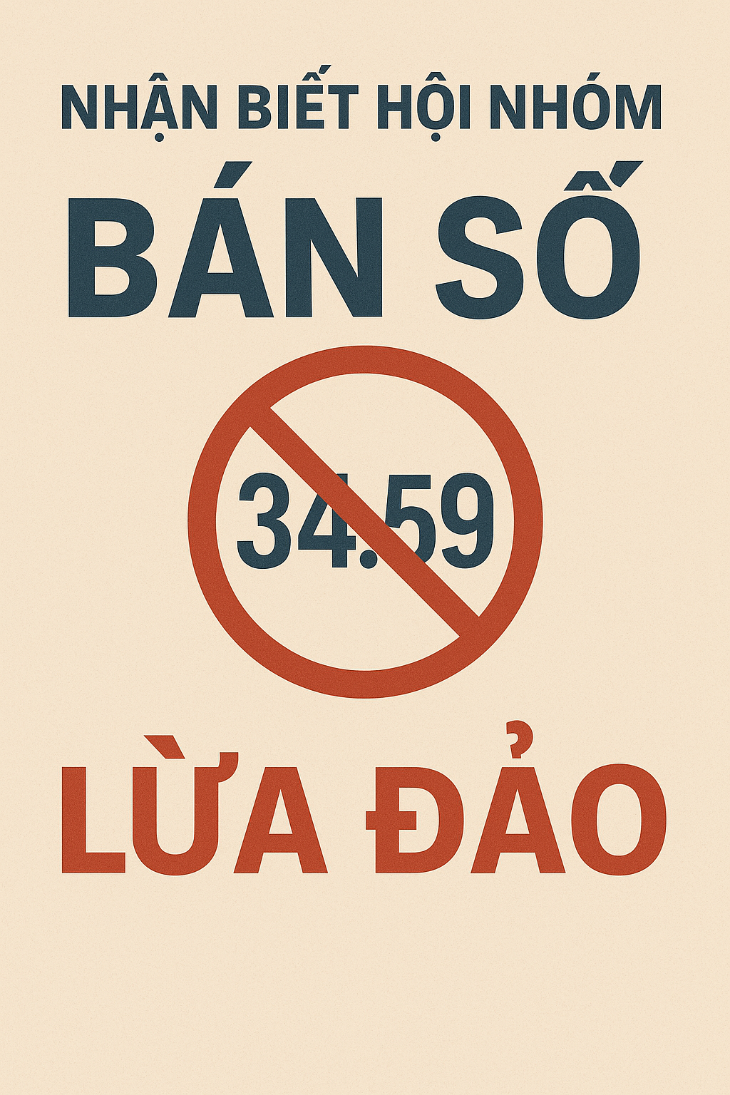 Dấu hiệu nhận biết các hội nhóm bán số lừa đảo Infographic cảnh báo dấu hiệu lừa đảo của hội nhóm bán số lô đề